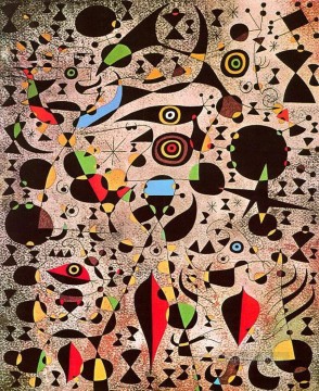 Joan Miró Painting - Mujer rodeada por el vuelo de un pájaro Joan Miró